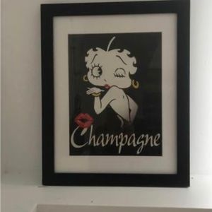 CHAMPAGNE Vintage Poster - framed, glass
Authentic 
12.5” x 15.5”